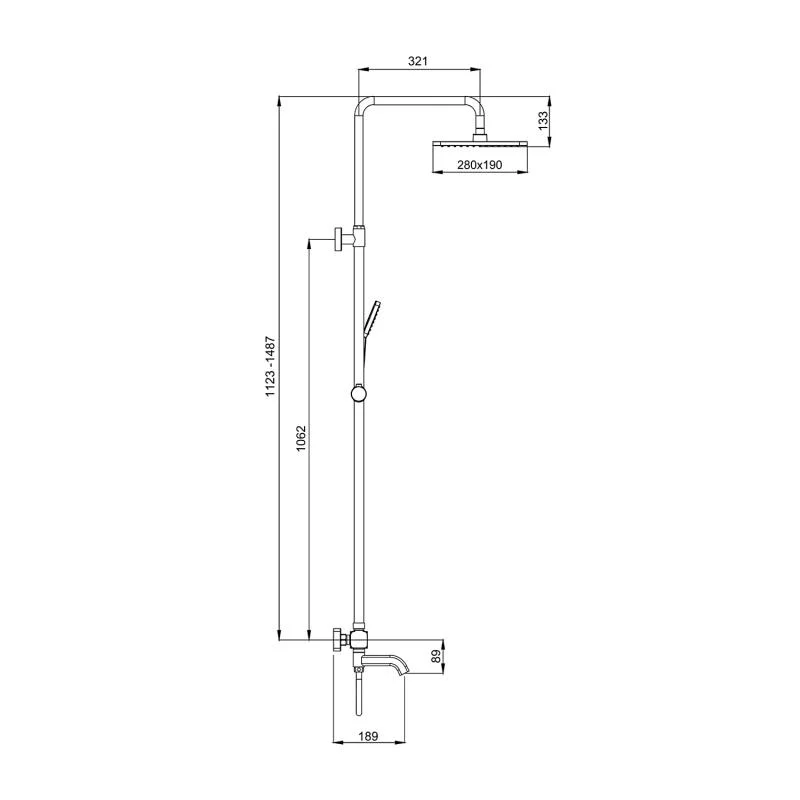 Душевая система Gappo G91 G2491-3 с термостатом Золото