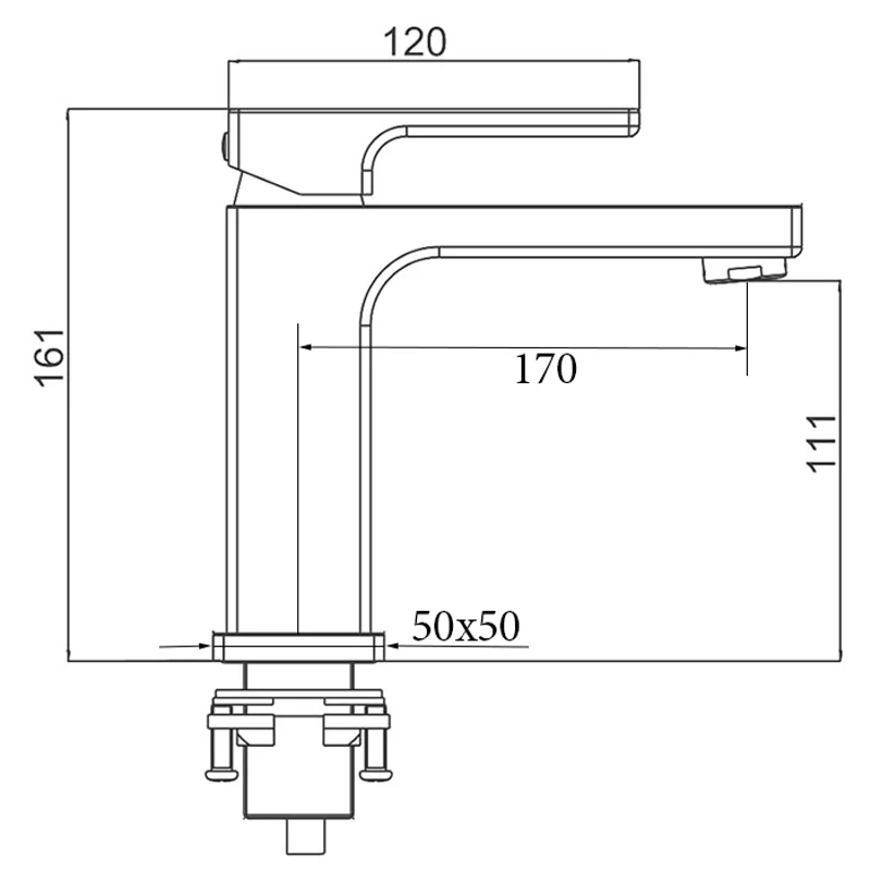 Смеситель для раковины Gappo G1017-6