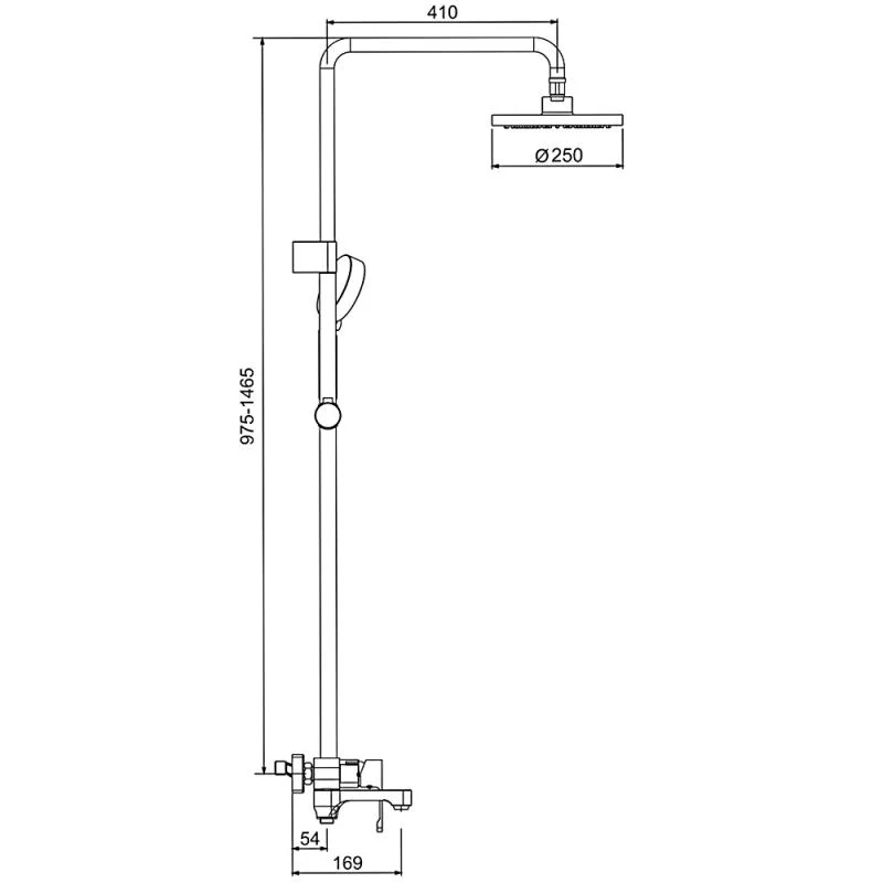 Душевая система Gappo G02-2 G2402 Хром