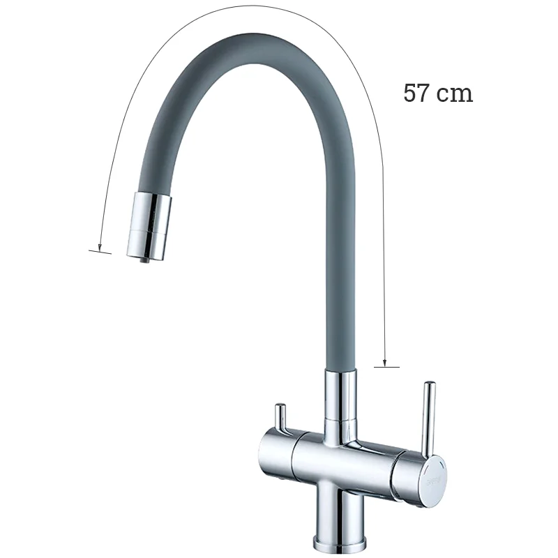 Смеситель для кухни с гибким изливом Gappo G4398-30