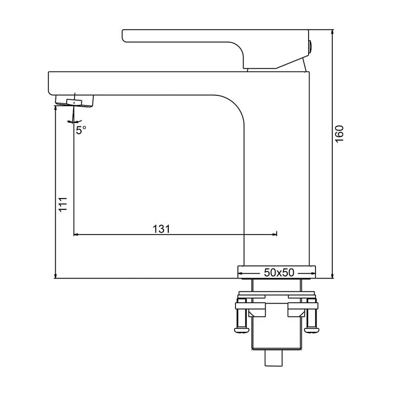 Смеситель для раковины Gappo G1017-3