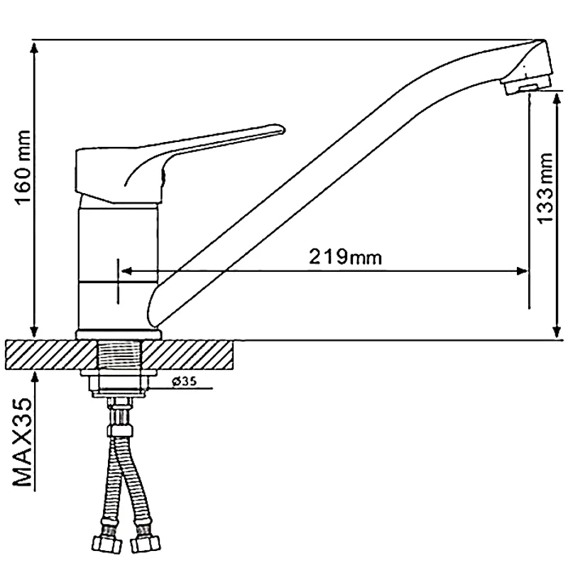 Смеситель для кухни Gappo G4936
