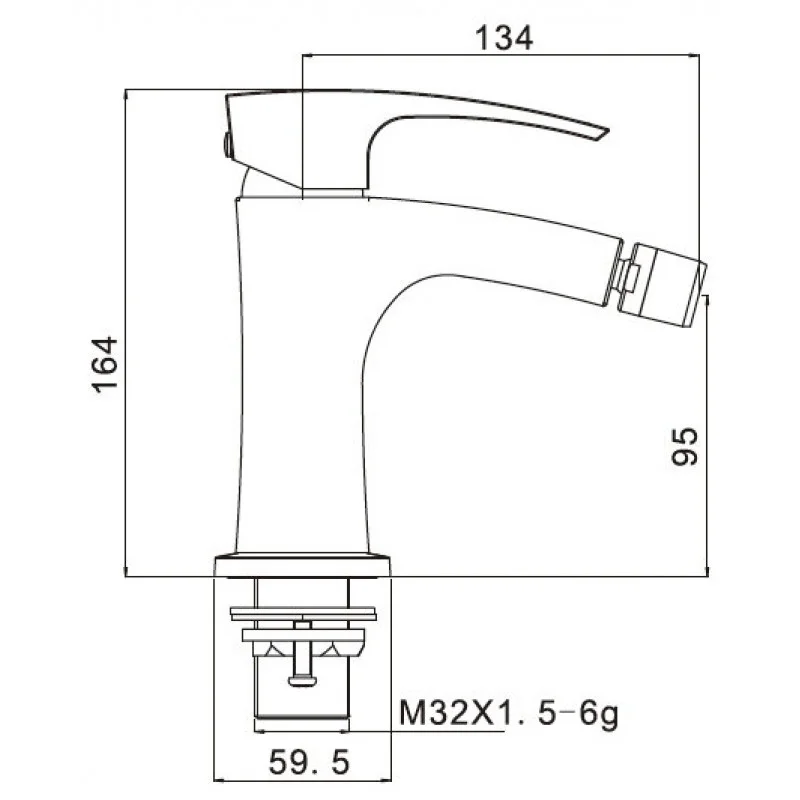 Смеситель для биде Gappo G5007