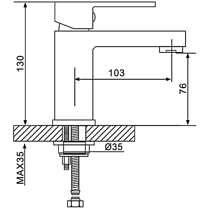 Смеситель для раковины Gappo G1039