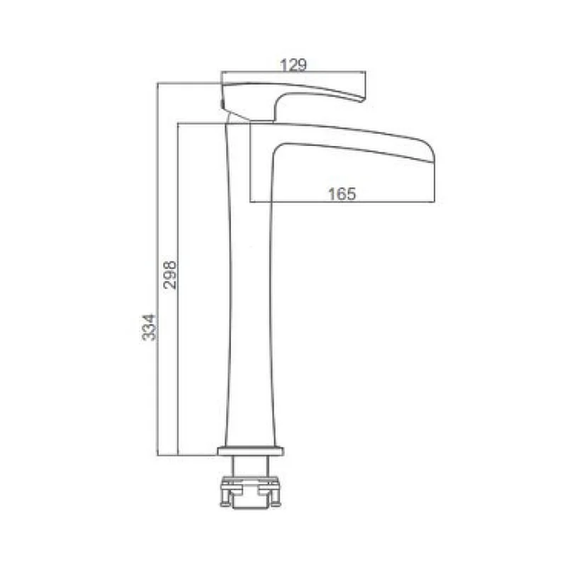 Смеситель для раковины высокий хром G1007-21