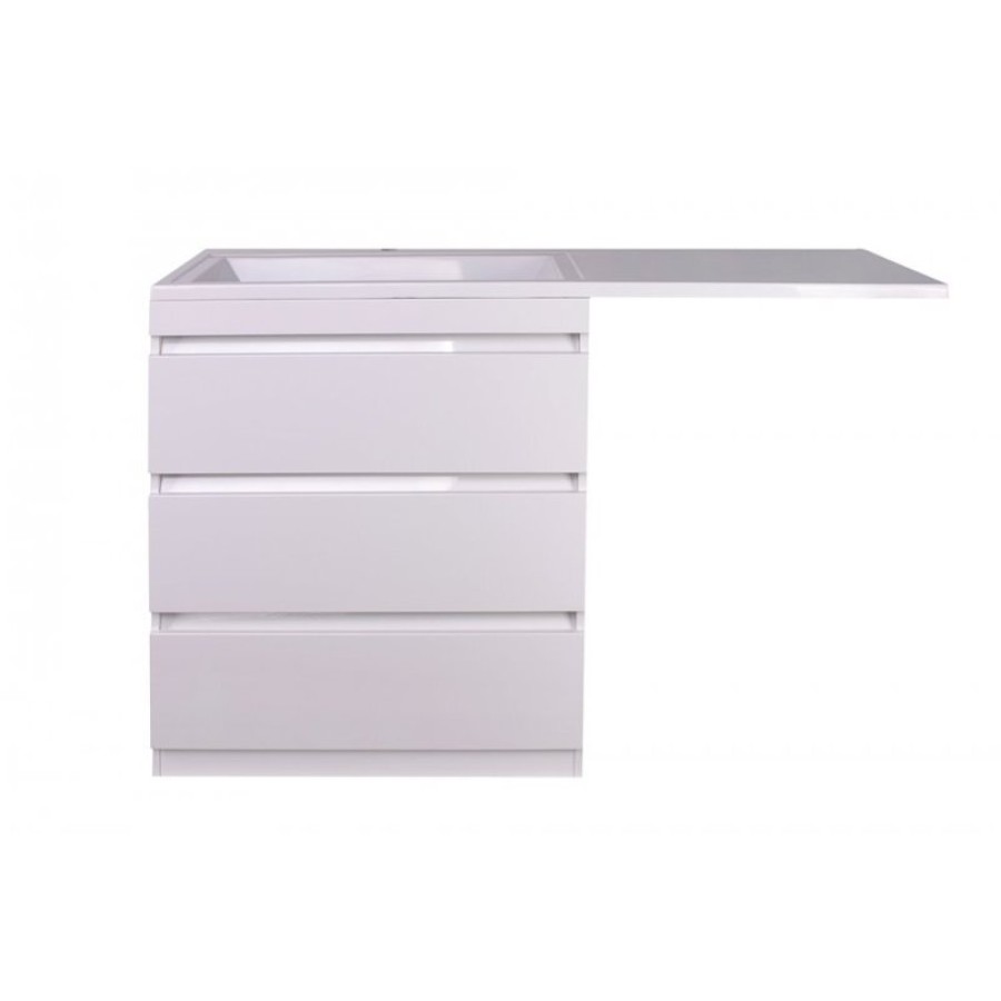 Тумба под раковину Style Line Даллас 150 СС-00002305 Белый глянец