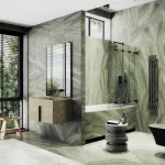 Шторка для ванны MaybahGlass складная 4 секции 1400*...