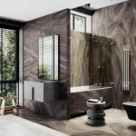 Шторка для ванны MaybahGlass складная 4 секции 1400*...