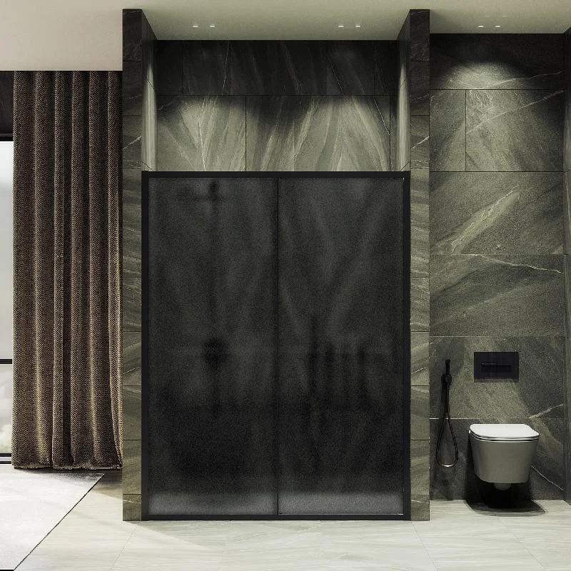 Душевая дверь MaybahGlass, раздвижная,6 мм , Стекло Графит матовое,1950*1200