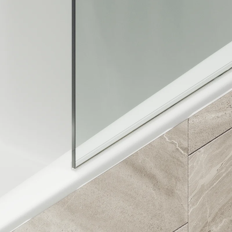 Шторка на ванну Maybah Glass MGV-248-2ш 300x1400 в широком профиле Бронза стекло прозрачное