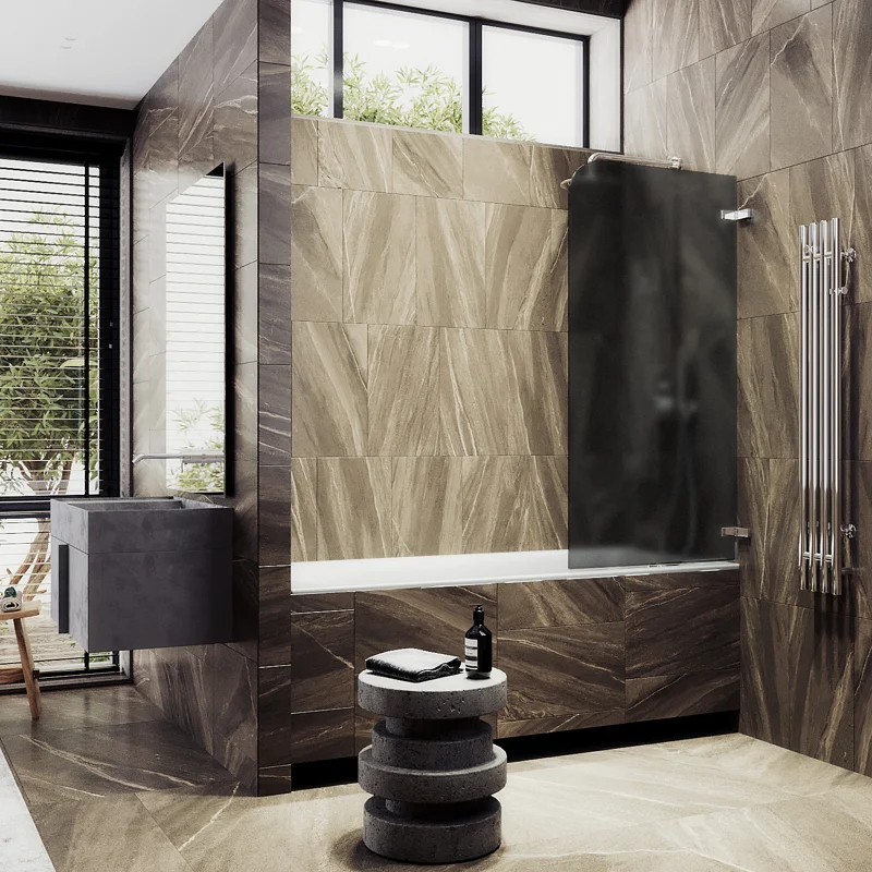 Шторка поворотная MaybahGlass на петлях 1400*705 6 мм Графит матовый