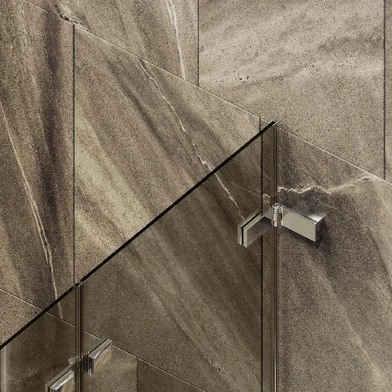 Шторка для ванны MaybahGlass складная 2 секции MaybahGlass 1400*515 Стекло 6 мм Бронза