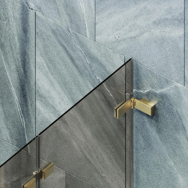 Шторка для ванны MaybahGlass складная 2 секции MaybahGlass 1400*515 Стекло 6 мм Бронза