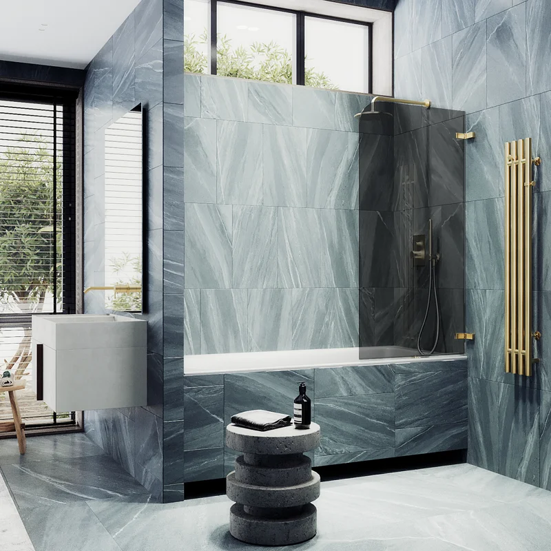 Шторка поворотная MaybahGlass на петлях 1400*705 6 мм Бронза