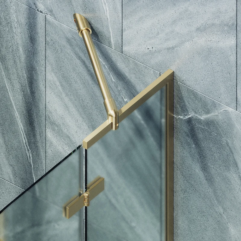 Шторка поворотная MaybahGlass с добором 1400*690 6 мм Сатин