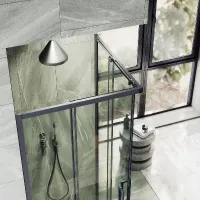 Душевой угол MaybahGlass , раздвижной ,6мм , Стекло Бесцветное,90*90