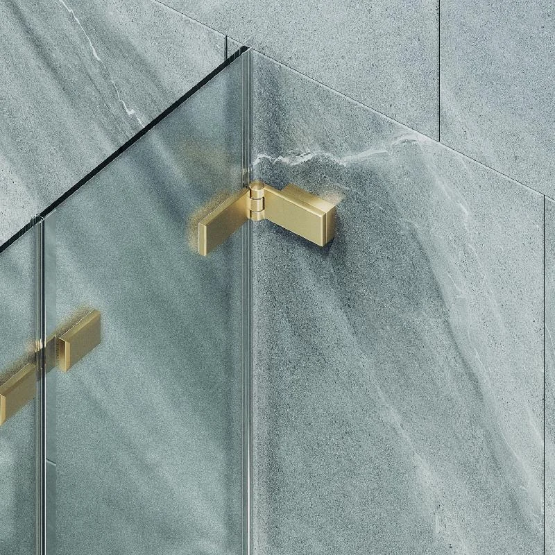 Шторка для ванны MaybahGlass складная 3 секции 1400*750 Стекло 6 мм Сатин