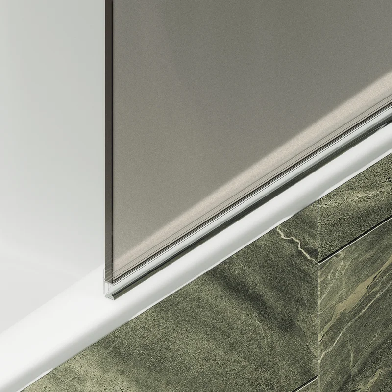 Шторка поворотная MaybahGlass на петлях 1400*405 6 мм Сатин