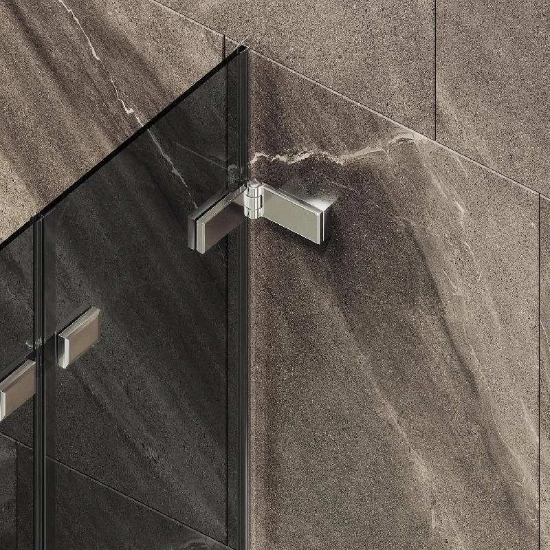 Шторка для ванны MaybahGlass складная 4 секции 1400*980 Стекло 6 мм Графит