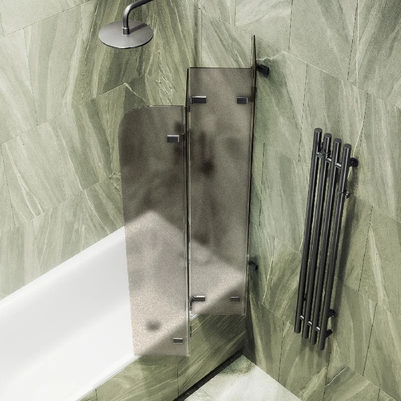 Шторка для ванны MaybahGlass складная 4 секции 1400*980 Стекло 6 мм Бронза матовая