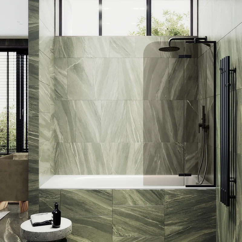 Шторка поворотная MaybahGlass с добором 1400*690 6 мм Бронза