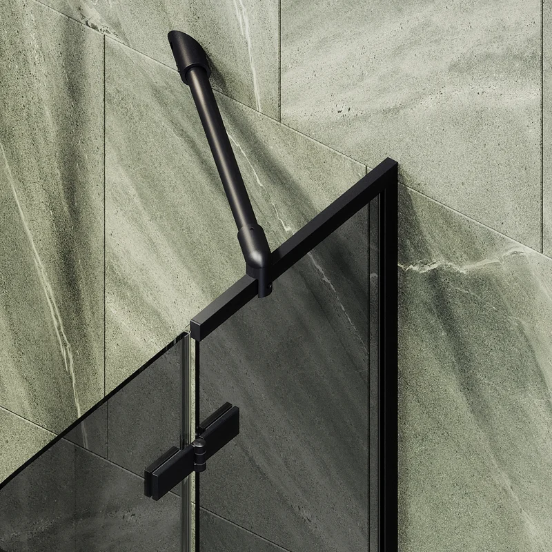 Шторка поворотная MaybahGlass с добором 1400*990 6 мм Графит