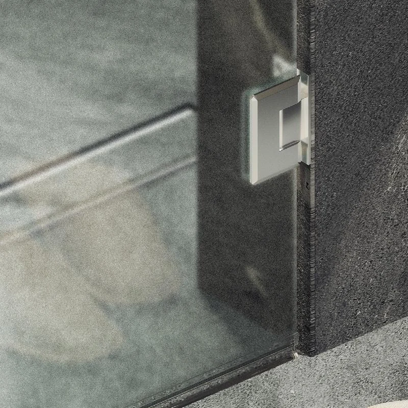 Душевая дверь Maybah Glass MGD-527-4 905x1950 на петлях Хром глянцевый стекло сатиновое