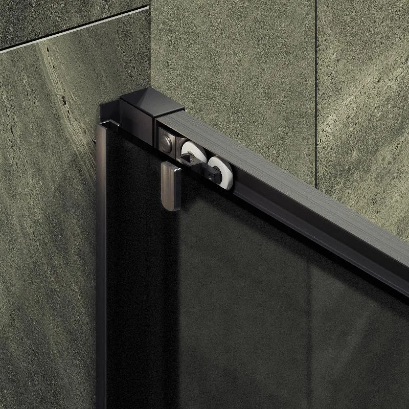 Душевая дверь MaybahGlass, раздвижная,6 мм , Стекло Графит матовое,1950*1200