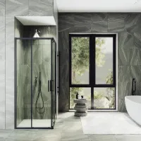 Душевой угол MaybahGlass , раздвижной ,6мм , Стекло Бесцветное,90*90