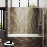Шторка поворотная MaybahGlass на петлях 1400*705 6 мм Сатин