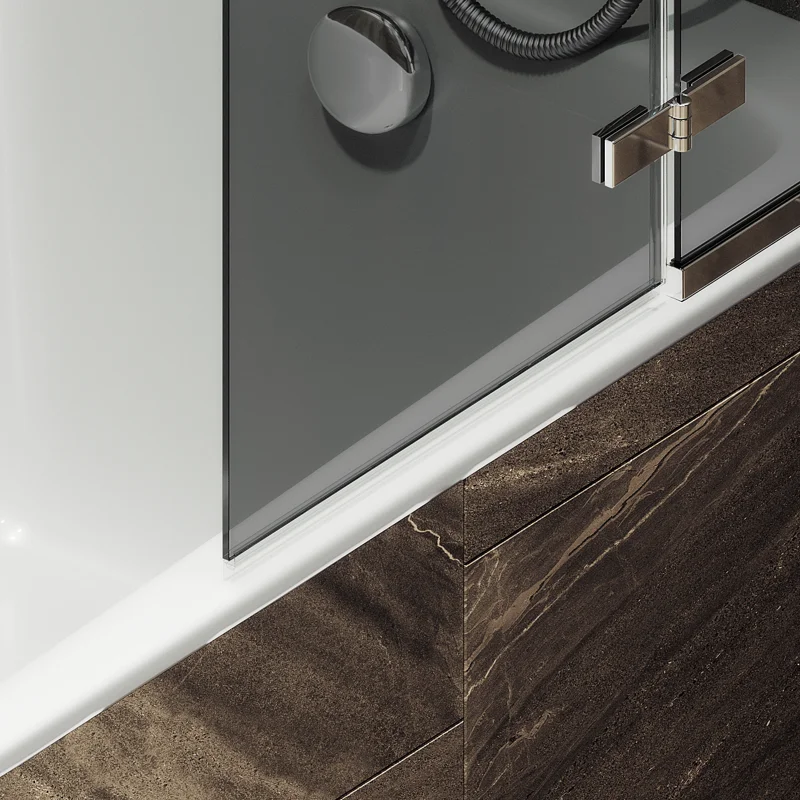 Шторка поворотная MaybahGlass с добором 1400*690 6 мм Графит