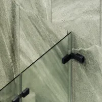 Шторка для ванны MaybahGlass складная 2 секции MaybahGlass 1400*515 Стекло 6 мм Сатин
