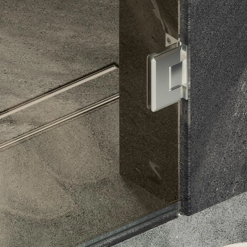 Душевая дверь Maybah Glass MGD-525-4 905x1950 на петлях Хром глянцевый стекло бронзовое