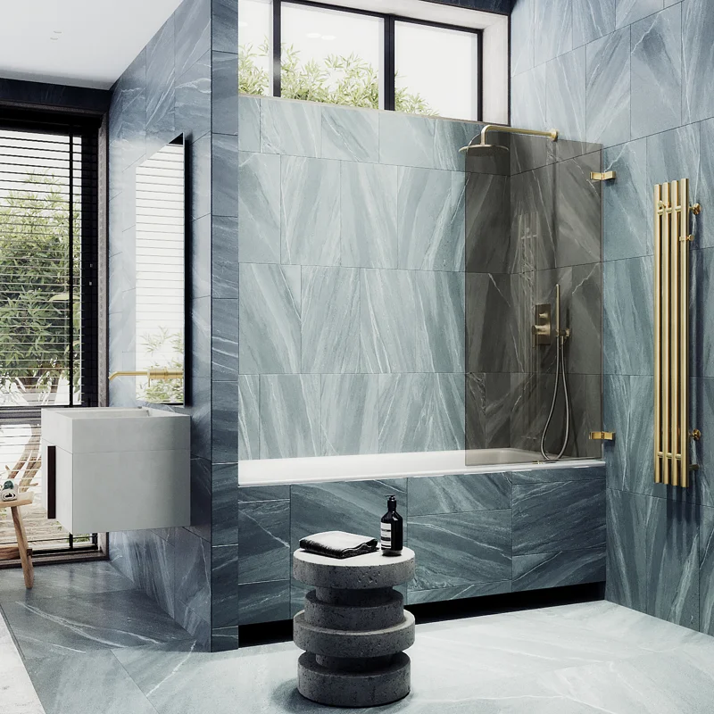 Шторка поворотная MaybahGlass на петлях 1400*705 6 мм Бронза матовая