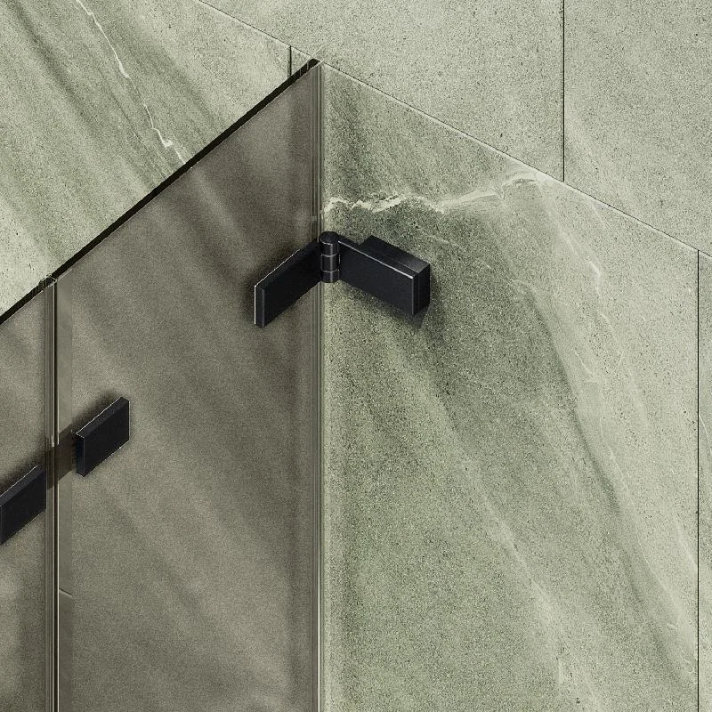 Шторка для ванны MaybahGlass складная 4 секции 1400*980 Стекло 6 мм Бронза матовая