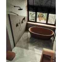 Душевая перегородка Maybah Glass MGD-696-6ш 790x1950 в широком профиле Черный стекло бронзовое