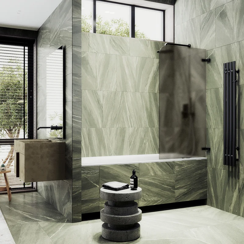 Шторка поворотная MaybahGlass на петлях 1400*705 6 мм Графит