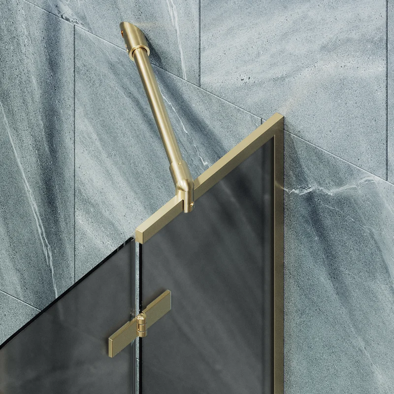 Шторка поворотная MaybahGlass с добором 1400*990 6 мм Графит матовый