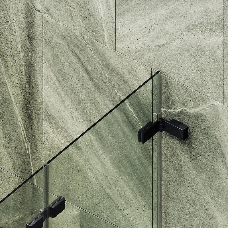 Шторка для ванны MaybahGlass складная 2 секции 1400*515 Стекло 6 мм Бесцветное