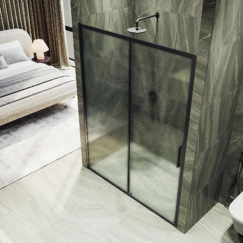 Душевая дверь MaybahGlass , раздвижная,6 мм , Стекло Сатин,1950*1200