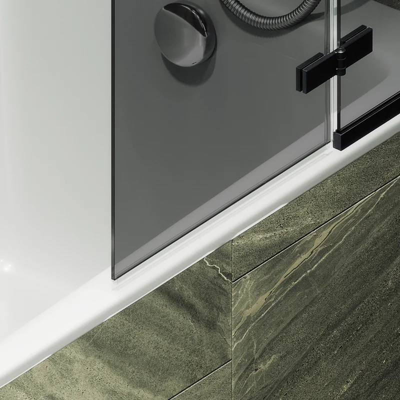 Шторка поворотная MaybahGlass с добором 1400*690 6 мм Графит