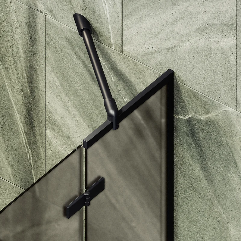 Шторка поворотная MaybahGlass с добором 1400*690 6 мм Бронза матовая