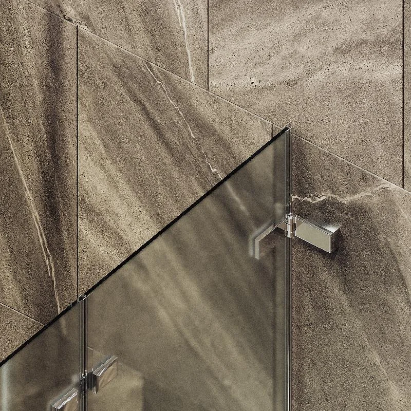 Шторка для ванны MaybahGlass складная 2 секции MaybahGlass 1400*515 Стекло 6 мм Сатин