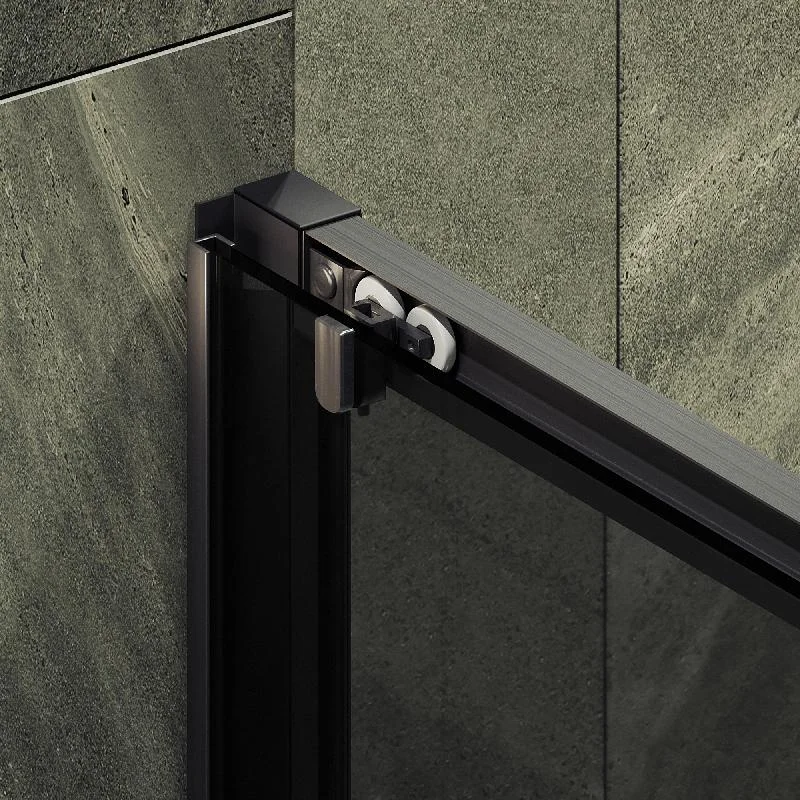 Душевая дверь MaybahGlass , раздвижная,6 мм , Стекло Графит,1950*1200