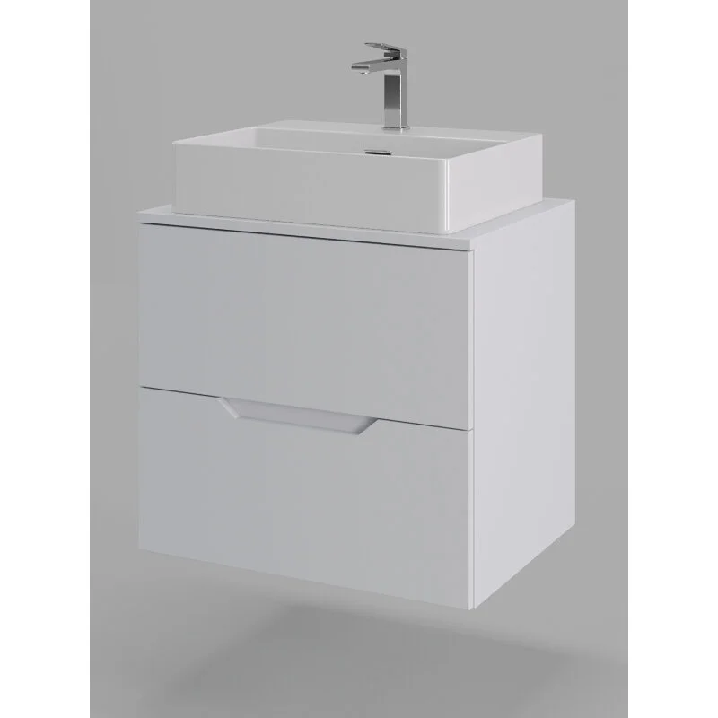 Orange Line Li-60TuwMDF+B04-500W тумба с раковиной подвесная 60 см, белый Orange Line Li-60TuwMDF+B04-500W тумба с раковиной подвесная 60 см, белый