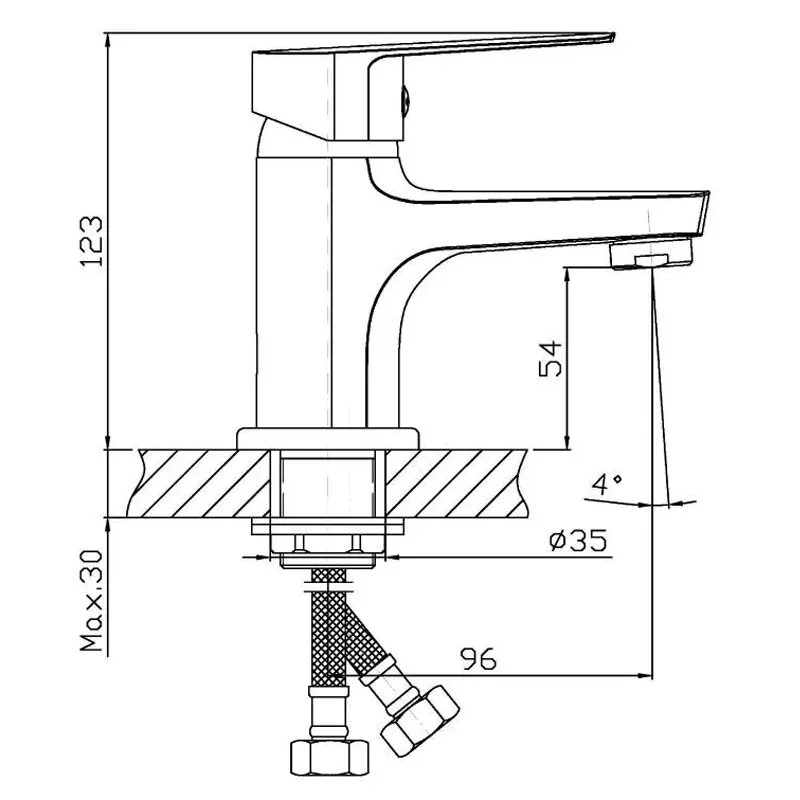 Orange Loop M26-021cr смеситель для раковины однорычажный, хром