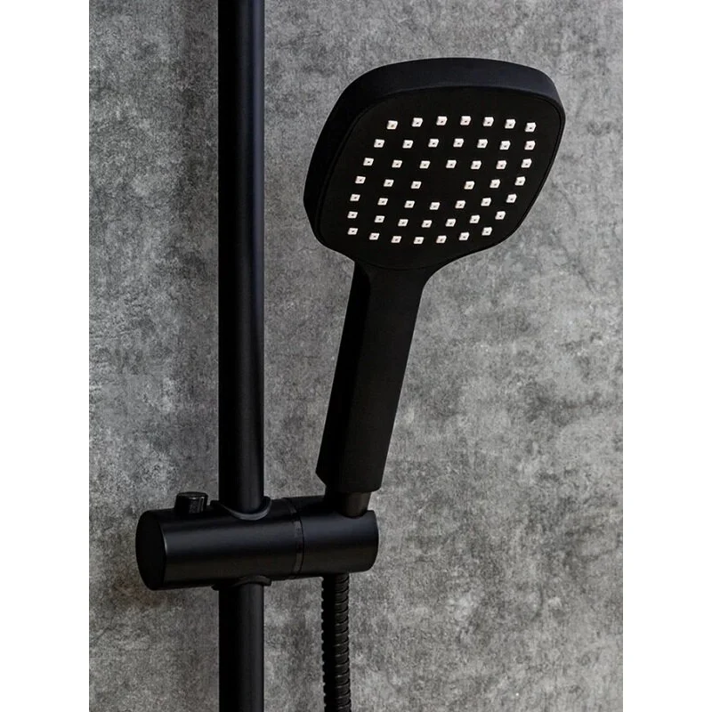 Orange O-Shower OS804b Душевой гарнитур, штанга 700 мм, лейка 1 режим, шланг 1,5 м, черный