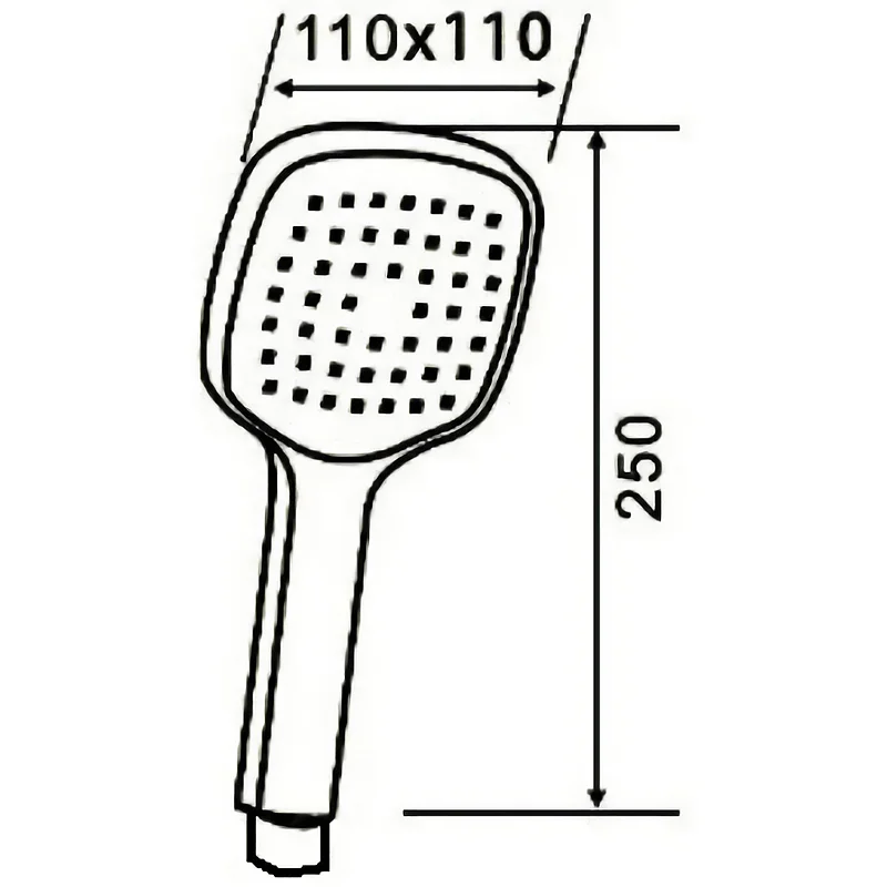 Лейка для душа Orange O-Shower d 110 мм, 1 режим, хром