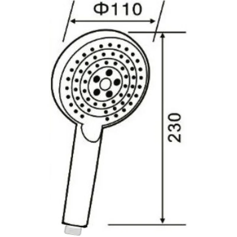 Лейка для душа Orange O-Shower OS03 d 110 мм, 3 режима, хром