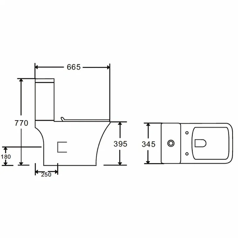 Унитаз-компакт Orange C02-000W безободковый, сиденье с микролифтом